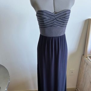 Navy blue Hutch strapless dress